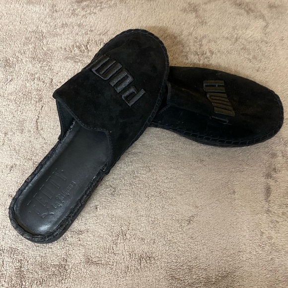 Fenty by Rihanna slides Puma Black size 9.5 - Picture 1 of 8
